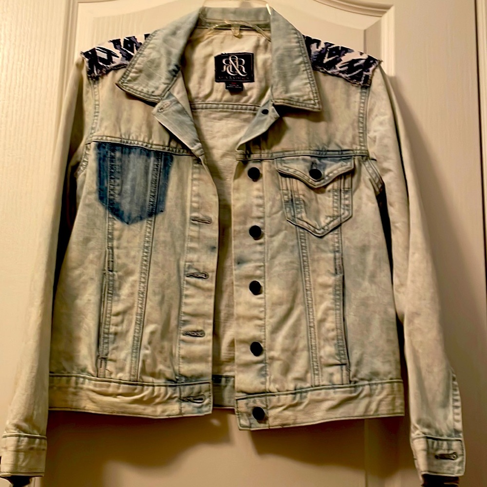 Rock & Republic Unique Jean Jacket. Size Medium EUC